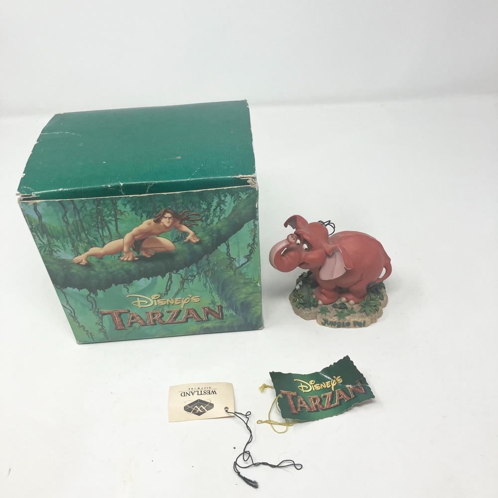 Vintage Westland Gifts Disney Tarzan Young Tantor Jungle Pal Figure Box  1999